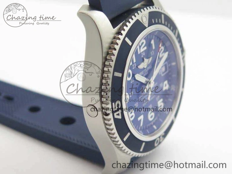 WeatherProof SuperOcean II A17392D7 44mm GF 1:1 Best Edition Blue Dial On Rubber Strap A 5687