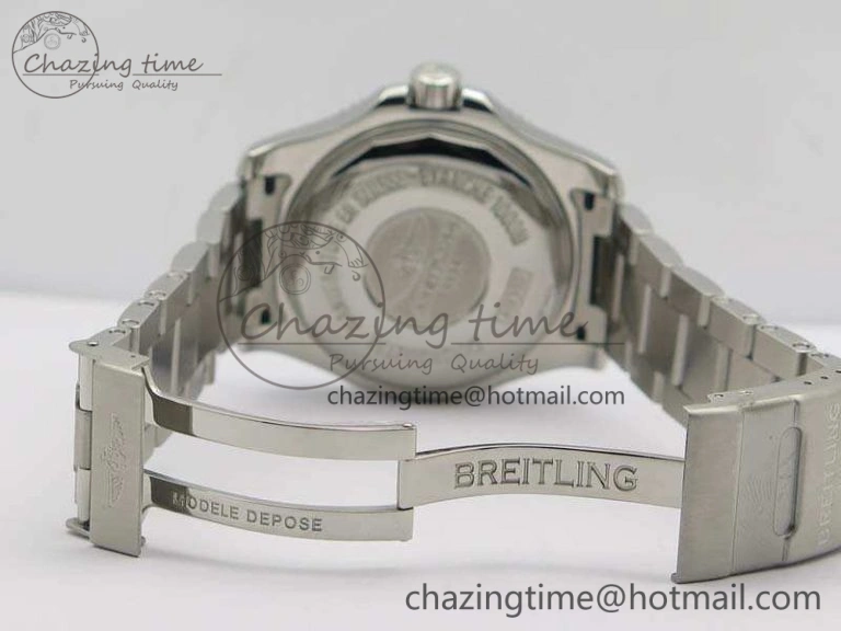 SuperOcean II A17392D7 44mm GF 1:1 Best Edition Blue Dial On SS Bracelet A ZipUp 5689