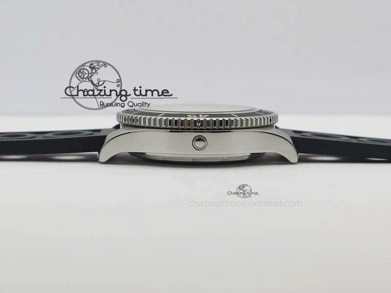 Comfortable SuperOcean II A17392D7 44mm Noob 1:1 Best Edition Black Dial On Black Rubber Strap A 5761