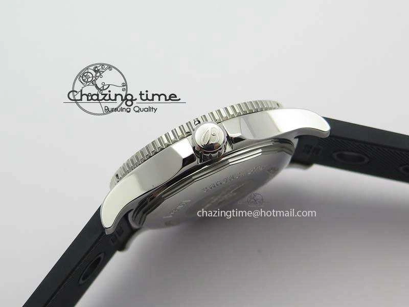 Comfortable SuperOcean II A17392D7 44mm Noob 1:1 Best Edition Black Dial On Black Rubber Strap A 5761
