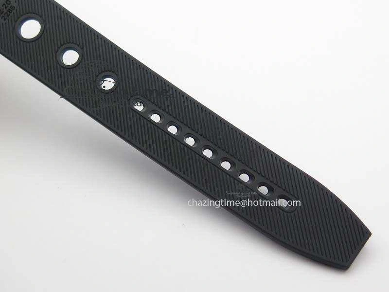 Comfortable SuperOcean II A17392D7 44mm Noob 1:1 Best Edition Black Dial On Black Rubber Strap A 5761
