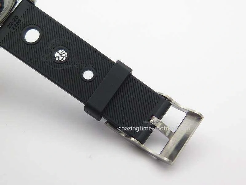 Comfortable SuperOcean II A17392D7 44mm Noob 1:1 Best Edition Black Dial On Black Rubber Strap A 5761