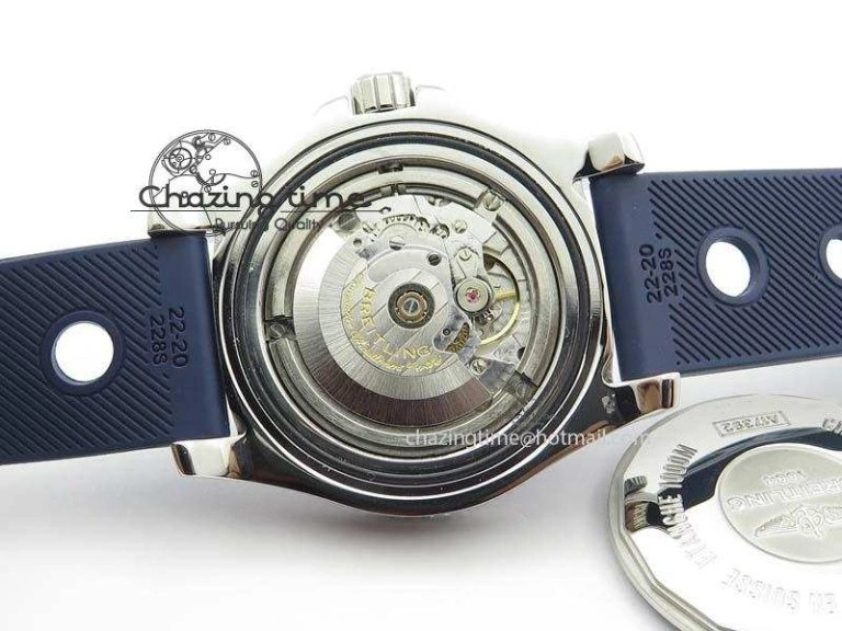 RelaxedFit SuperOcean II A17392D8 44mm Noob 1:1 Best Edition Blue Dial On Blue Rubber Strap A 5770