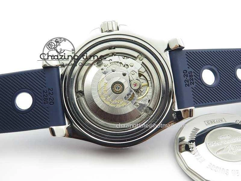 RelaxedFit SuperOcean II A17392D8 44mm Noob 1:1 Best Edition Blue Dial On Blue Rubber Strap A 5770
