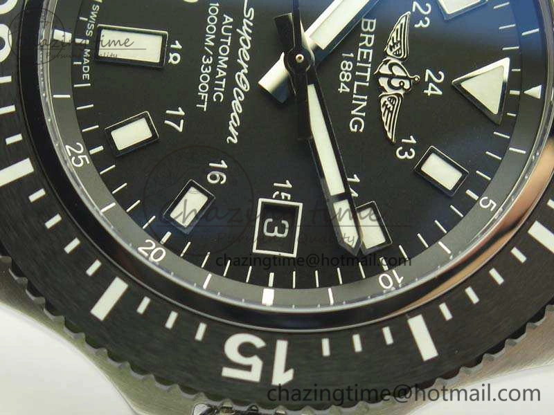 AllSeason SuperOcean II Y1739316 44mm GF 1:1 Best Edition Black Dial On Rubber Strap A 5665