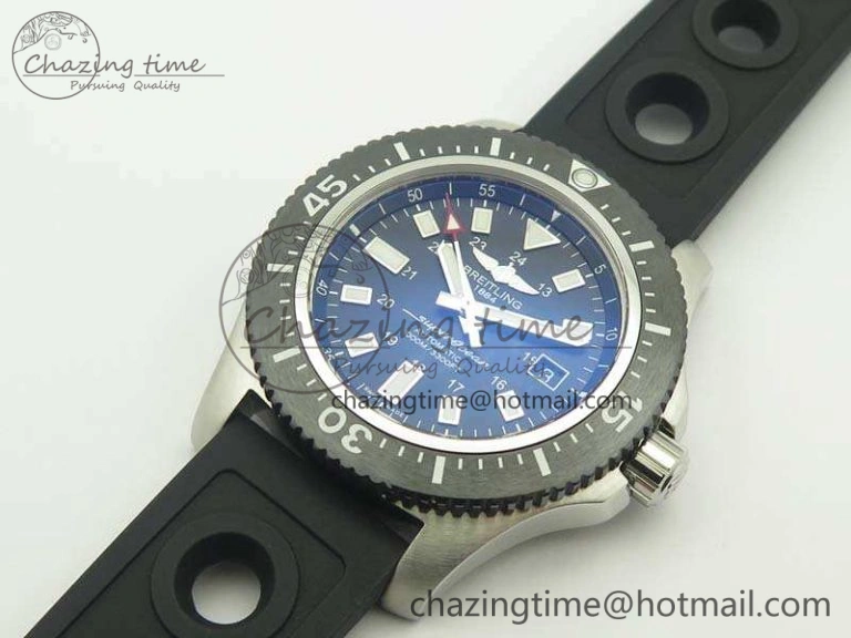 AllSeason SuperOcean II Y1739316 44mm GF 1:1 Best Edition Black Dial On Rubber Strap A 5665