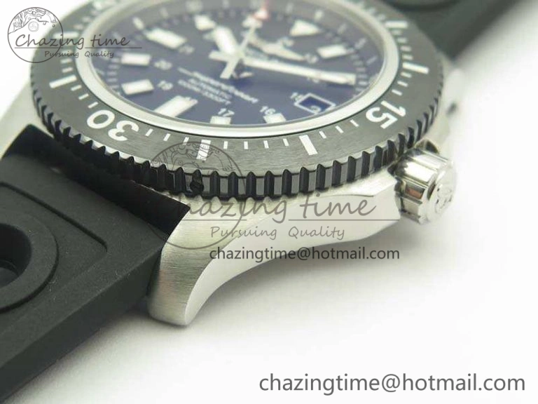 AllSeason SuperOcean II Y1739316 44mm GF 1:1 Best Edition Black Dial On Rubber Strap A 5665
