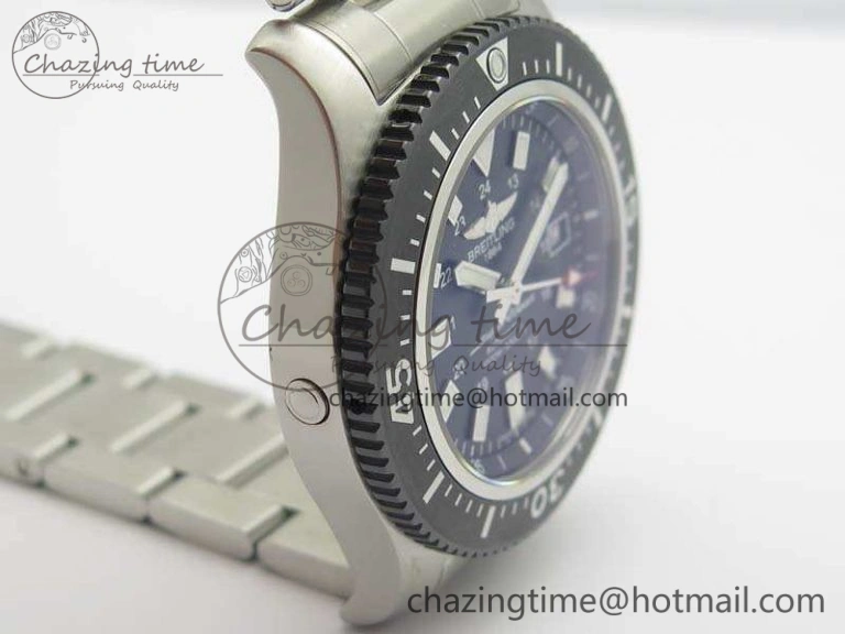 SuperOcean II Y1739316 44mm GF 1:1 Best Edition Black Dial On SS Bracelet A EasyMatch 5677