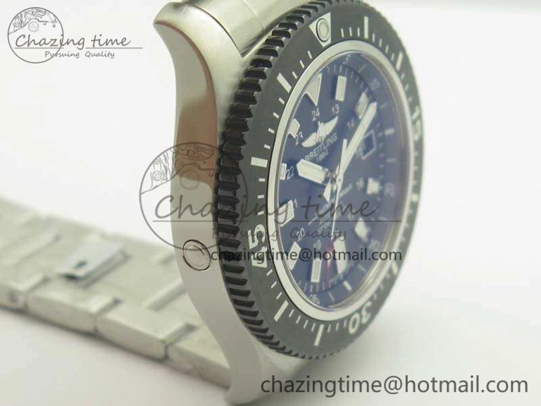 SuperOcean II Y1739316 44mm GF 1:1 Best Edition Black Dial On SS Bracelet A Minimalist 5667