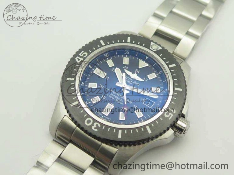 SuperOcean II Y1739316 44mm GF 1:1 Best Edition Black Dial On SS Bracelet A Minimalist 5667