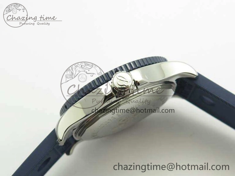 Breathable SuperOcean II Y1739316 44mm GF 1:1 Best Edition Blue Dial On Rubber Strap A 5668