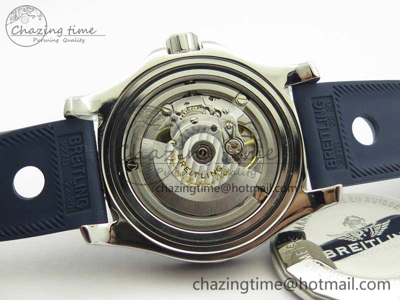 Breathable SuperOcean II Y1739316 44mm GF 1:1 Best Edition Blue Dial On Rubber Strap A 5668