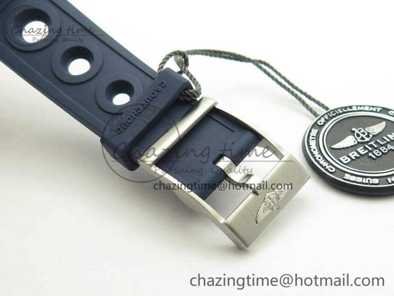 Breathable SuperOcean II Y1739316 44mm GF 1:1 Best Edition Blue Dial On Rubber Strap A 5668