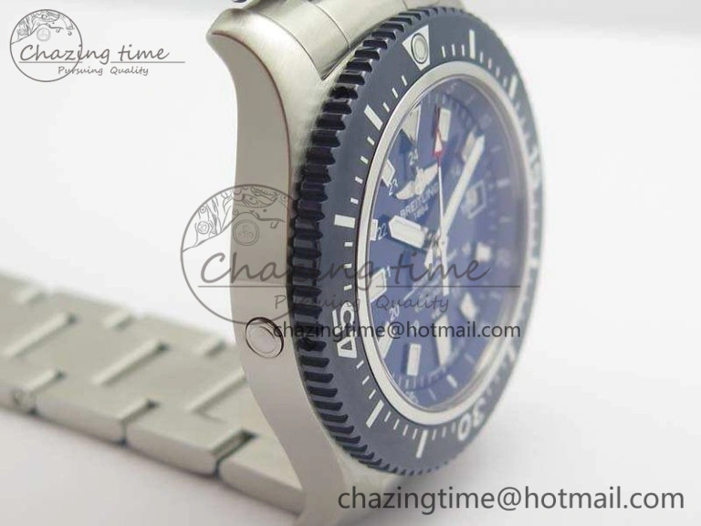 SuperOcean II Y1739316 44mm GF 1:1 Best Edition Blue Dial On SS Bracelet A Bright 5676
