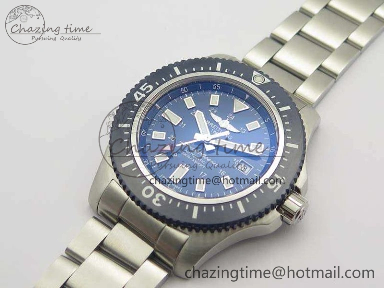 SuperOcean II Y1739316 44mm GF 1:1 Best Edition Blue Dial On SS Bracelet A Bright 5676