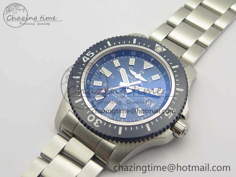 SuperOcean II Y1739316 44mm GF 1:1 Best Edition Blue Dial On SS Bracelet A Bright 5676