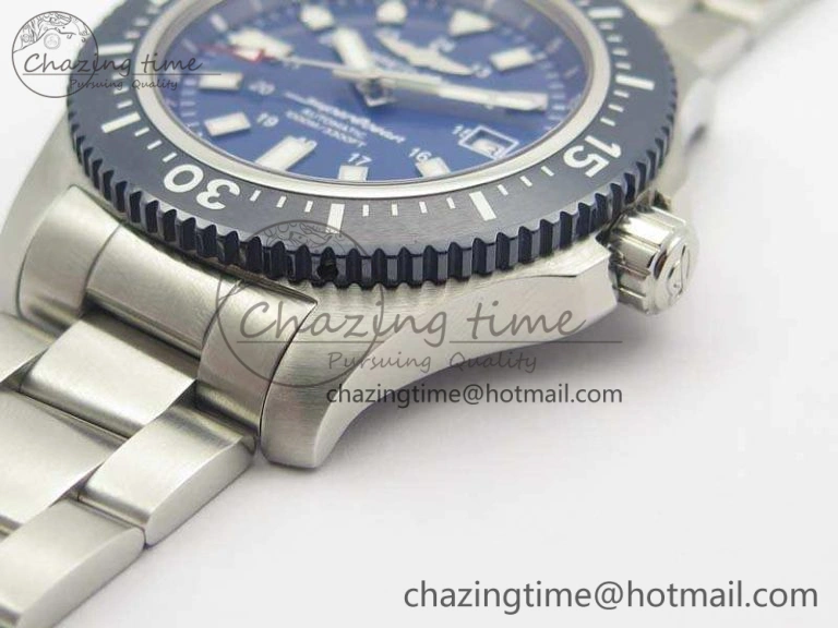 SuperOcean II Y1739316 44mm GF 1:1 Best Edition Blue Dial On SS Bracelet A Bright 5676