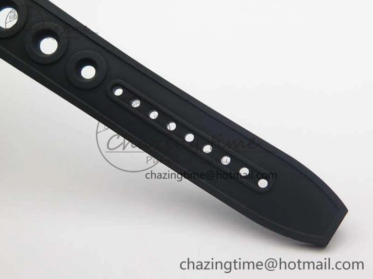 Timeless SuperOcean M17393 DLC GF 1:1 Best Edition Black Dial On Rubber Strap A 5680