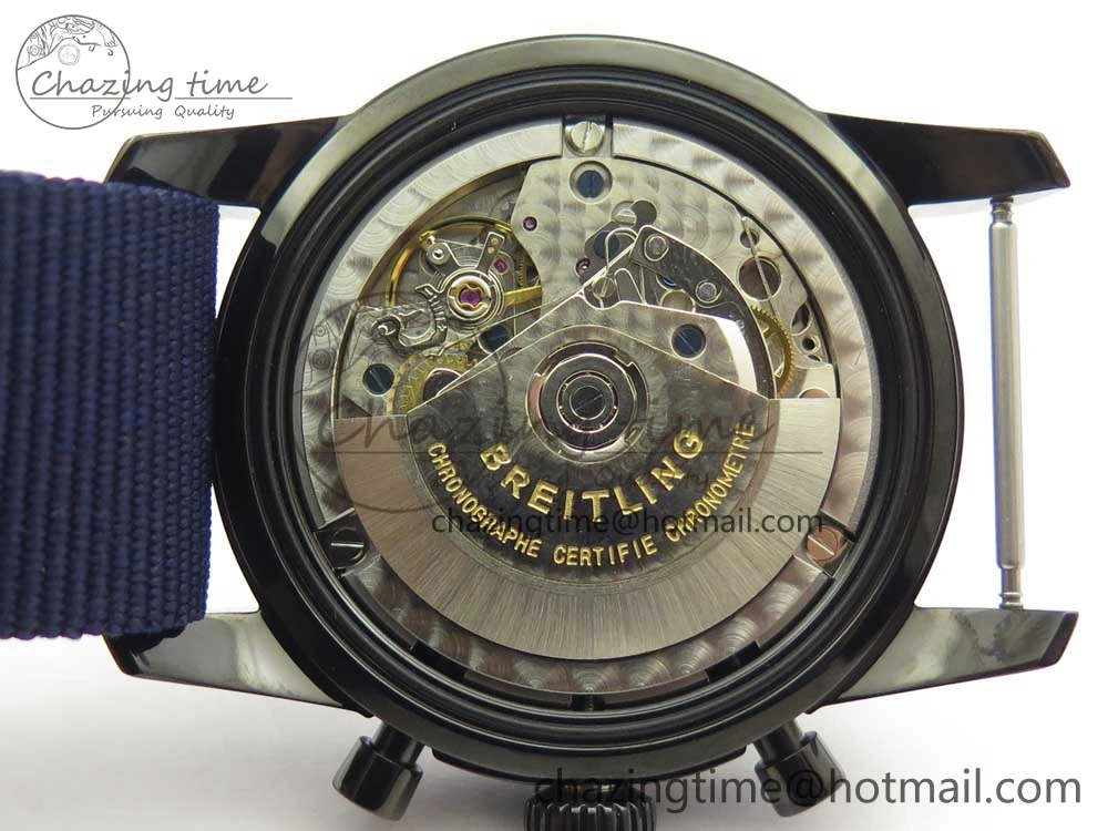 SuperOcean OuterNown 44mm Black Ceramic Bezel Blue Dial on Blue Nylon Strap A Packable 5604