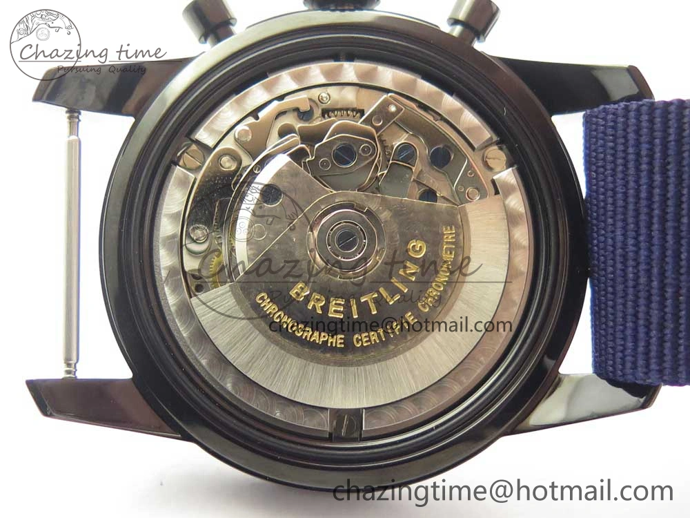 SuperOcean OuterNown 44mm Black Ceramic Bezel Blue Dial on Blue Nylon Strap A Packable 5604