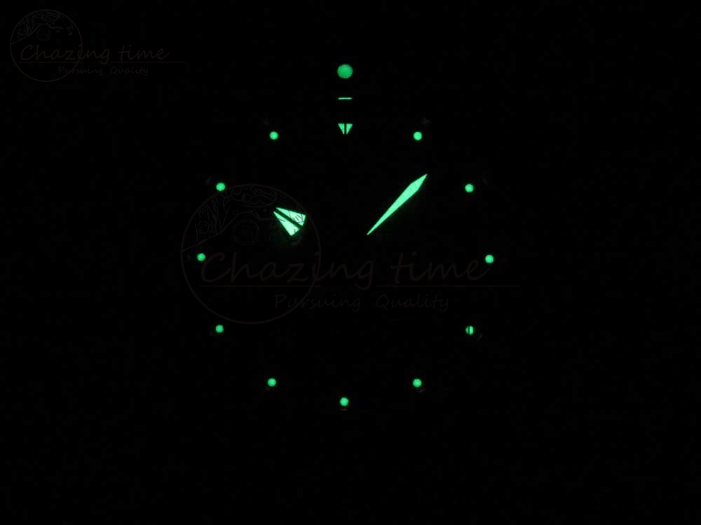 SuperOcean OuterNown 44mm Black Ceramic Bezel Blue Dial on Blue Nylon Strap A Packable 5604