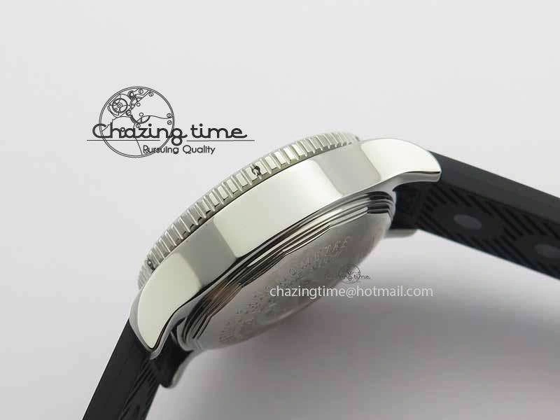 SunProtective SuperOcean SteelFish SS Black Dial On Black Rubber Strap A 5732