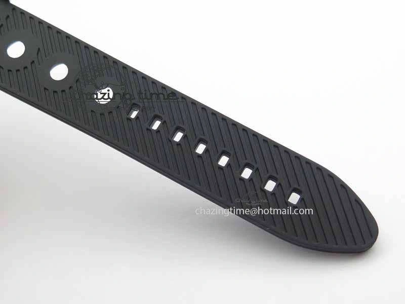 SunProtective SuperOcean SteelFish SS Black Dial On Black Rubber Strap A 5732