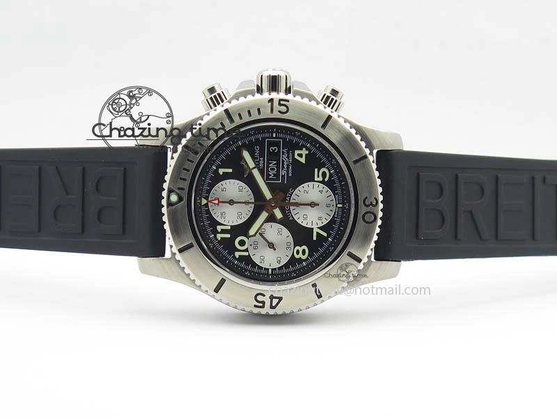 SuperOcean SteelFish SS Black Dial On Rubber Strap A Sleek 5746