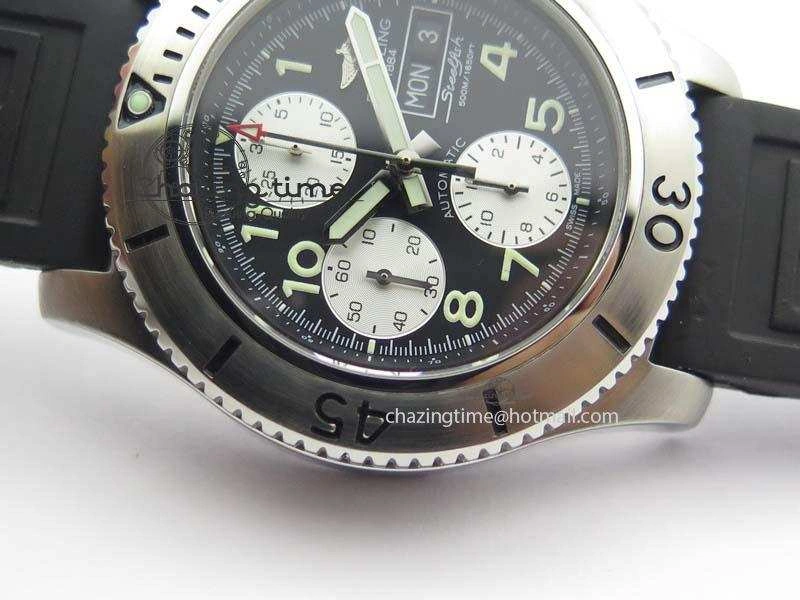 SuperOcean SteelFish SS Black Dial On Rubber Strap A Sleek 5746