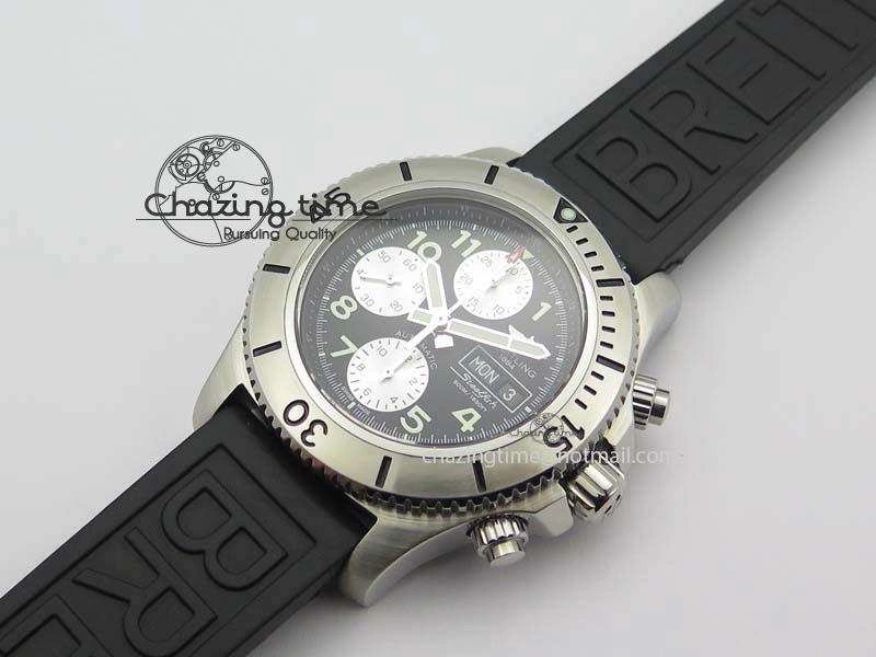SuperOcean SteelFish SS Black Dial On Rubber Strap A Sleek 5746