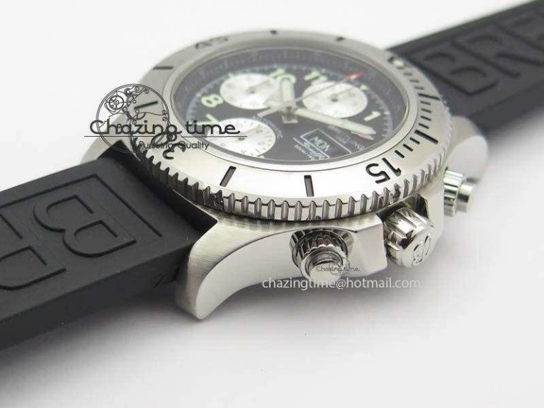SuperOcean SteelFish SS Black Dial On Rubber Strap A Sleek 5746