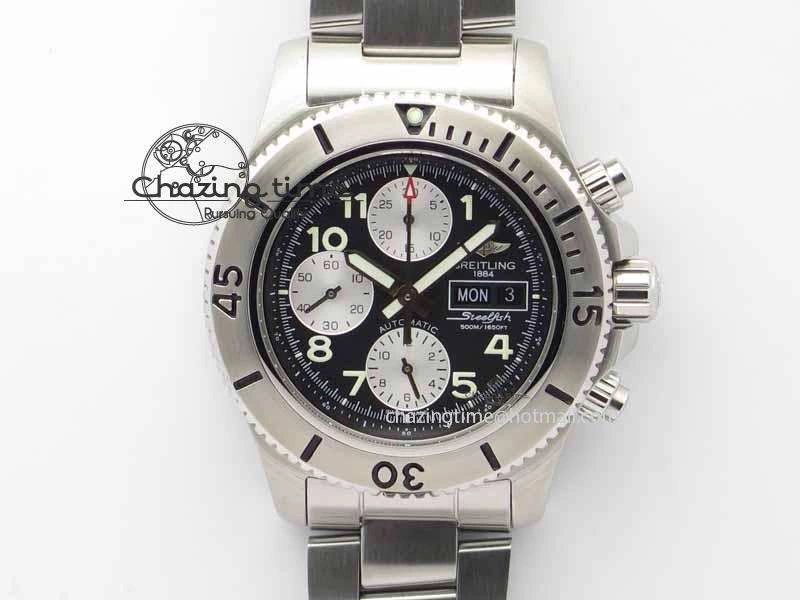 ModernLook SuperOcean SteelFish SS Black Dial On SS Bracelet A 5724