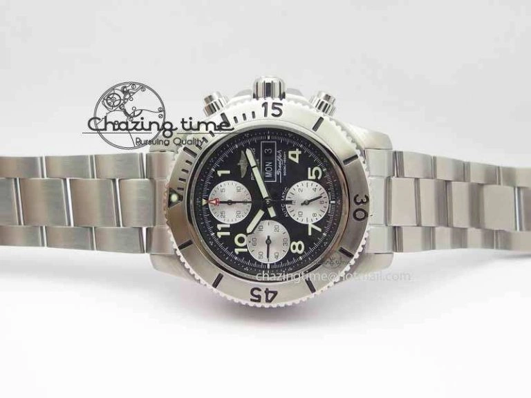 ModernLook SuperOcean SteelFish SS Black Dial On SS Bracelet A 5724