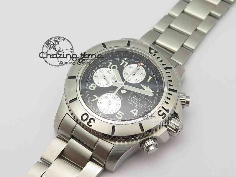 ModernLook SuperOcean SteelFish SS Black Dial On SS Bracelet A 5724