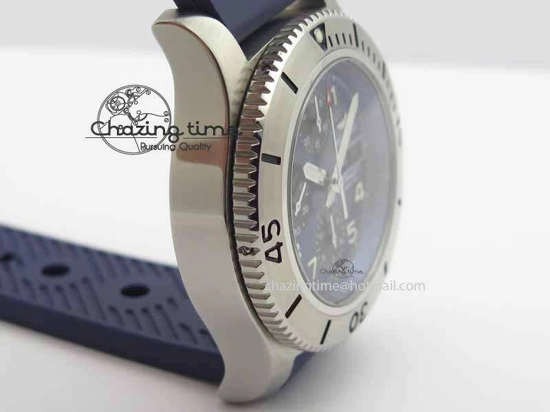 Reliable SuperOcean SteelFish SS Blue Dial On Blue Rubber Strap A 5731
