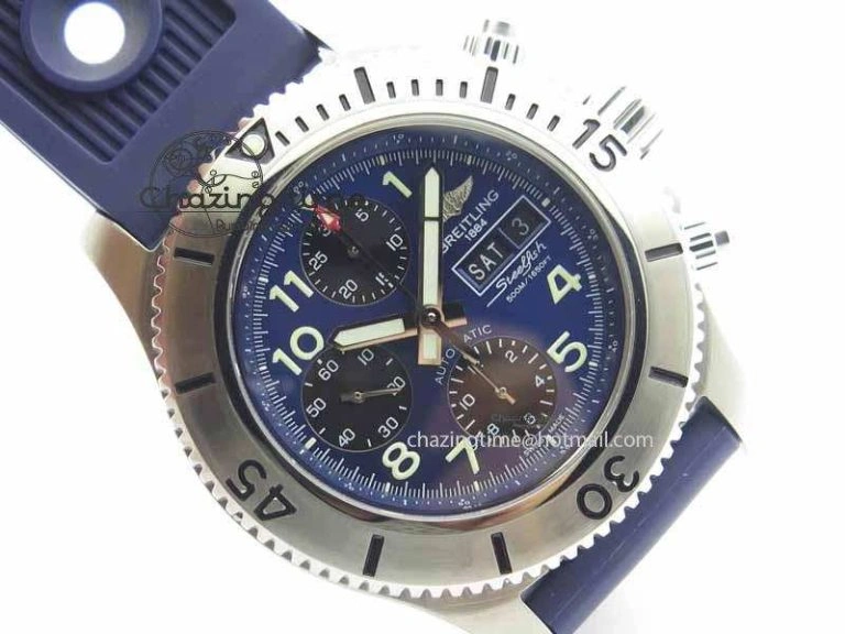 Reliable SuperOcean SteelFish SS Blue Dial On Blue Rubber Strap A 5731