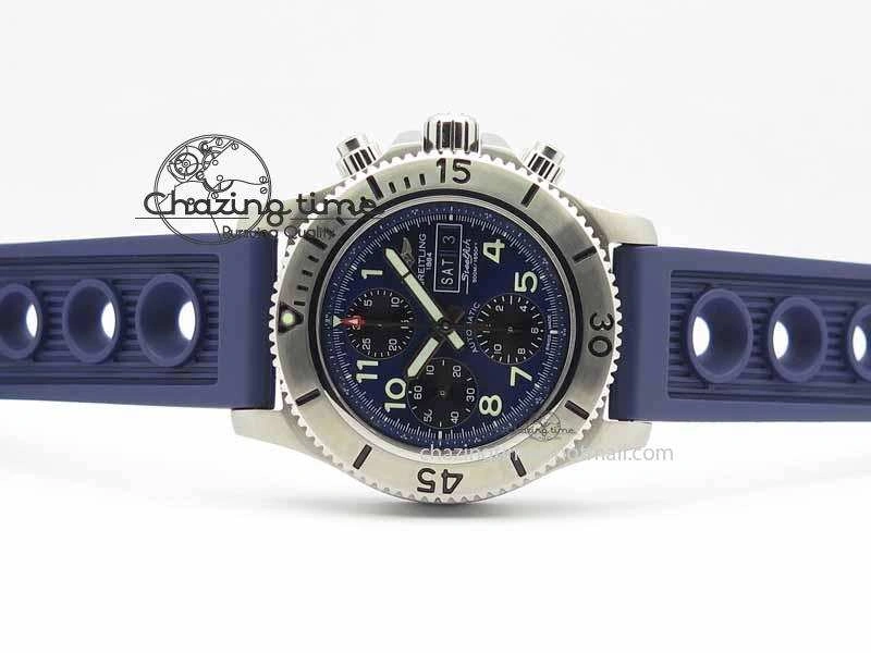 Reliable SuperOcean SteelFish SS Blue Dial On Blue Rubber Strap A 5731