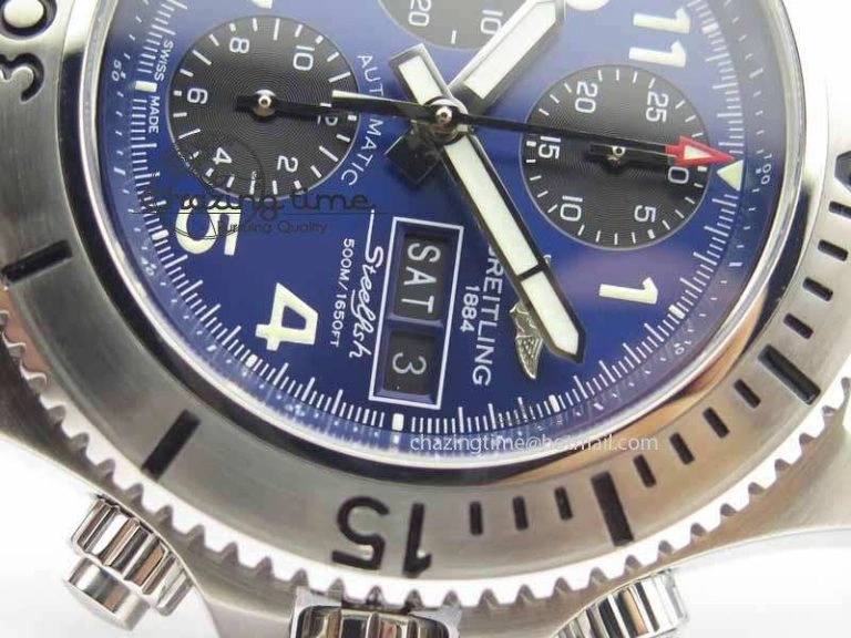 Reliable SuperOcean SteelFish SS Blue Dial On Blue Rubber Strap A 5731