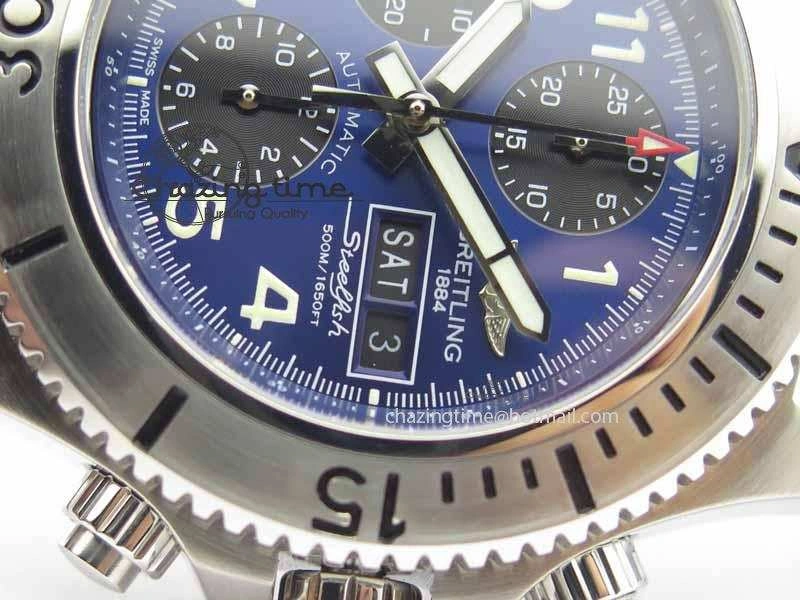 Reliable SuperOcean SteelFish SS Blue Dial On Blue Rubber Strap A 5731