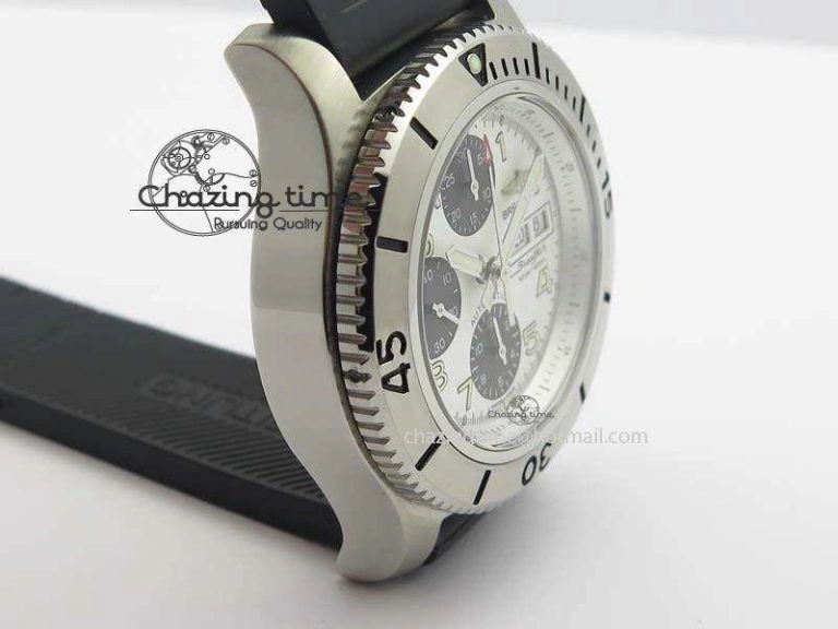 SuperOcean SteelFish SS White Dial On Rubber Strap A Lightweight 5751