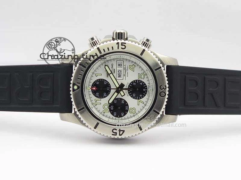 SuperOcean SteelFish SS White Dial On Rubber Strap A Lightweight 5751