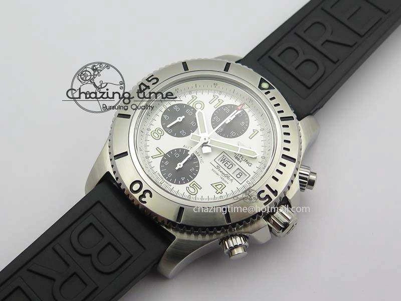 SuperOcean SteelFish SS White Dial On Rubber Strap A Lightweight 5751