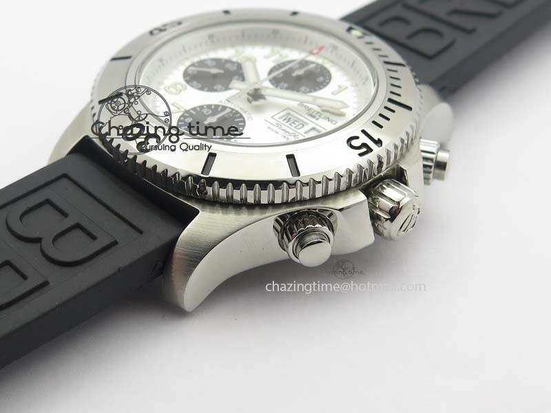 SuperOcean SteelFish SS White Dial On Rubber Strap A Lightweight 5751