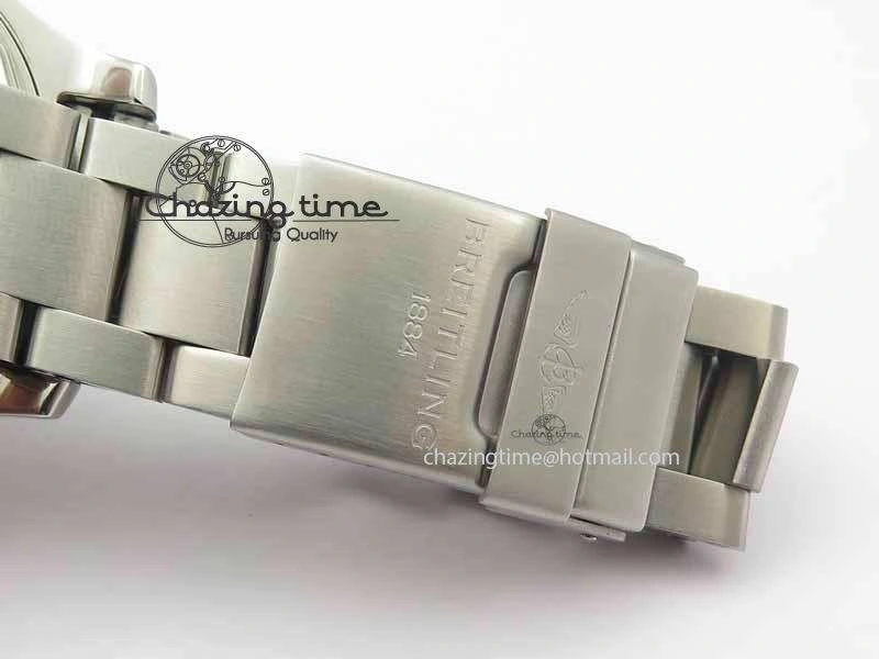 Premium SuperOcean SteelFish SS White Dial On SS Bracelet A 5723