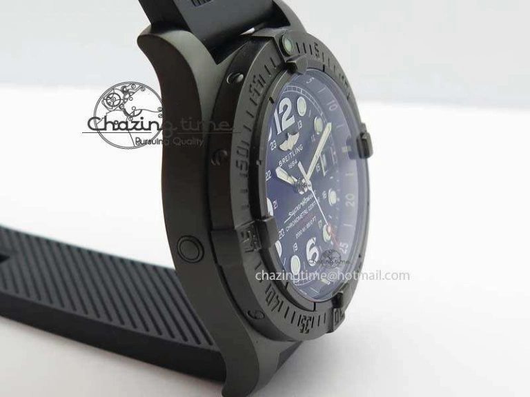UrbanStyle SuperOcean Steelfish DLC H-Maker SuperLumed Black Dial On Black Rubber Strap A2813 High Beat 5745