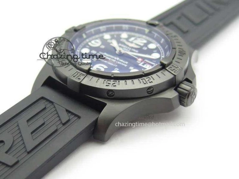 UrbanStyle SuperOcean Steelfish DLC H-Maker SuperLumed Black Dial On Black Rubber Strap A2813 High Beat 5745