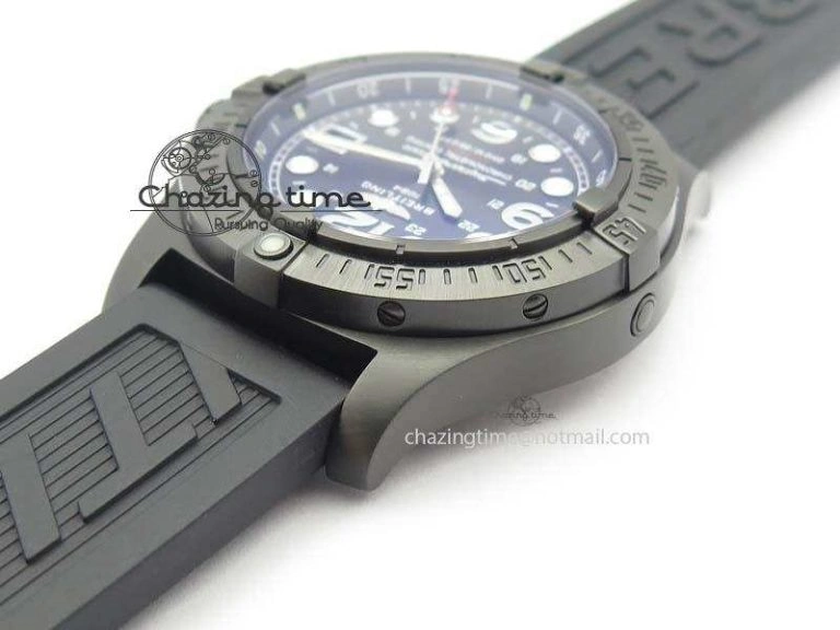 UrbanStyle SuperOcean Steelfish DLC H-Maker SuperLumed Black Dial On Black Rubber Strap A2813 High Beat 5745