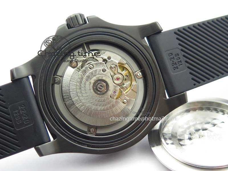 UrbanStyle SuperOcean Steelfish DLC H-Maker SuperLumed Black Dial On Black Rubber Strap A2813 High Beat 5745