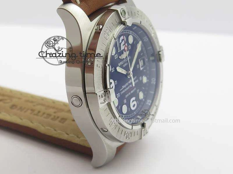 SuperOcean Steelfish H-Maker V2 Superlumed Black Dial On Brown Leather Strap A2813 High Beat WellDesigned 5759