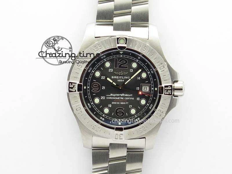 SuperOcean Steelfish H-Maker V2 Superlumed Black Dial On SS Bracelet A2813 High Beat SunProtective 5757